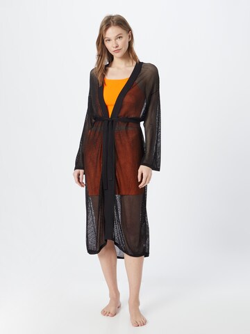 Calvin Klein Swimwear Kimono in Zwart: voorkant