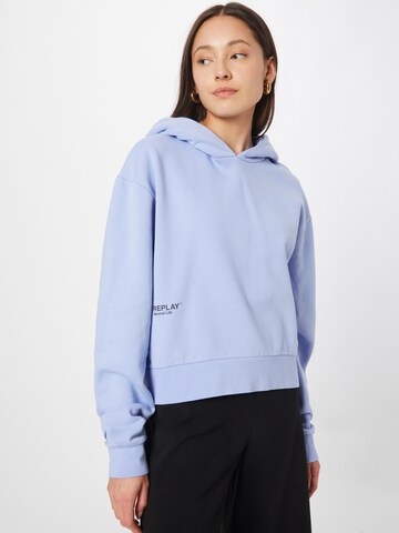 REPLAY - Sudadera en azul: frente