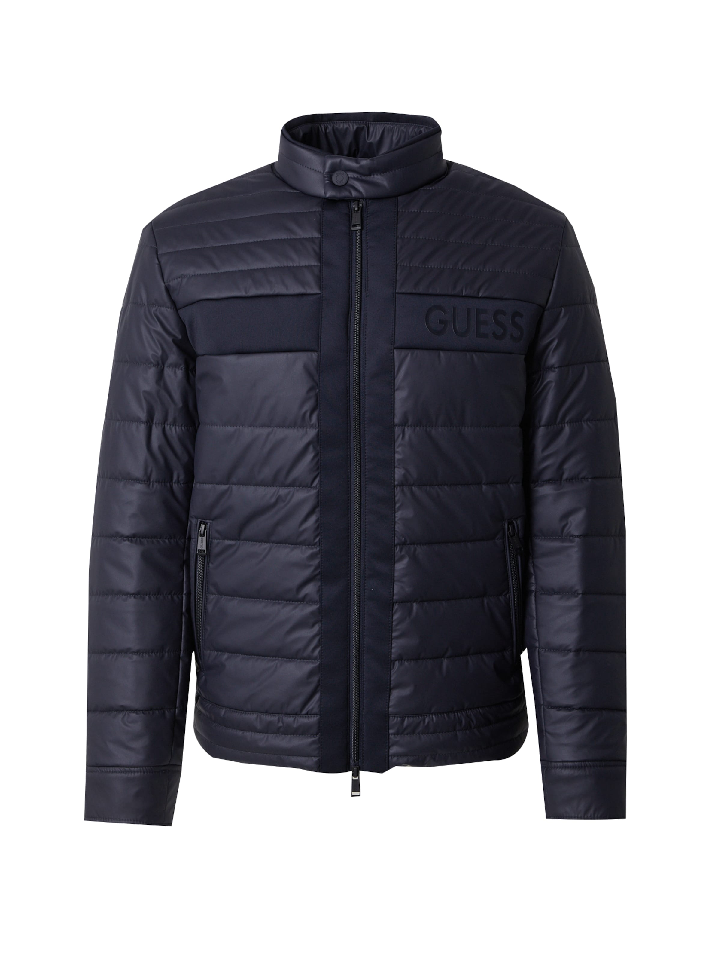 GUESS Преходно яке в синьо: отпред