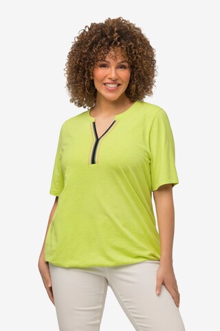 T-shirt Ulla Popken en jaune : devant