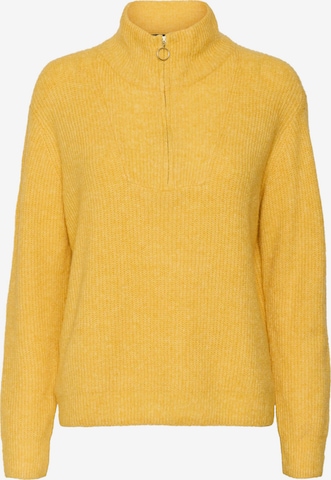 VERO MODA Sweter 'PLAZA' w kolorze żółty: przód