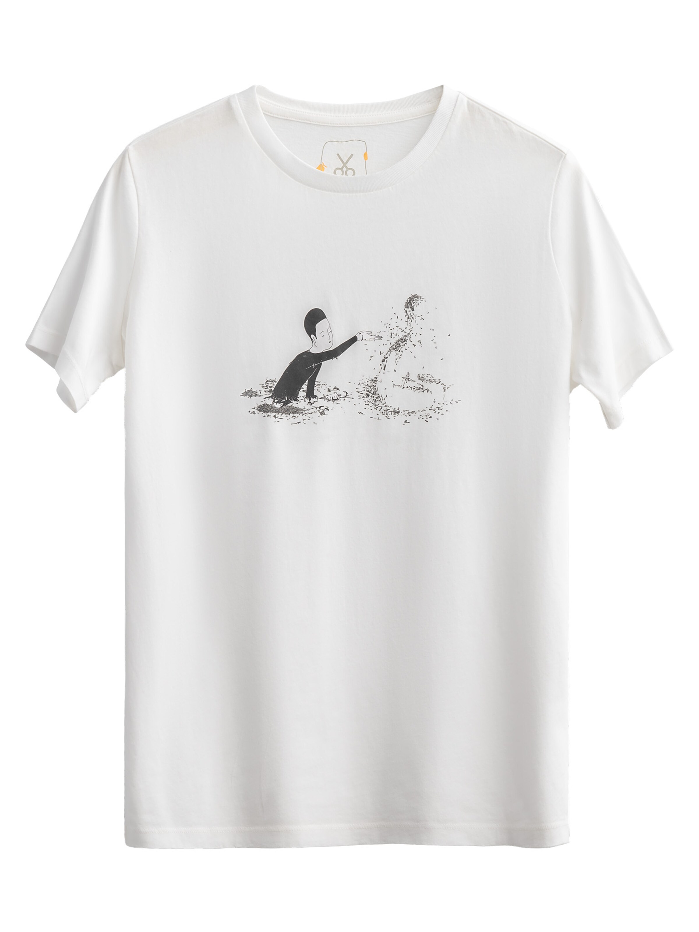 Kaft Shirt 'Because Of You' in White: front