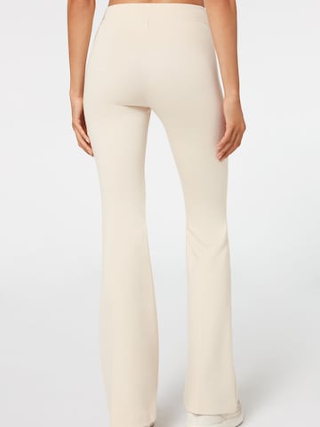 CALZEDONIA Flared Leggings in Beige