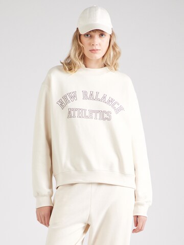 new balance Sweatshirt in Beige: Vorderseite