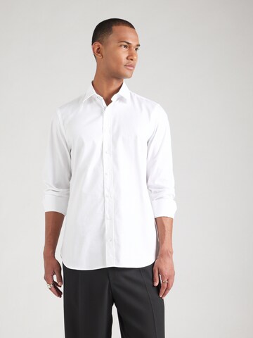 Coupe slim Chemise Michael Kors en blanc : devant