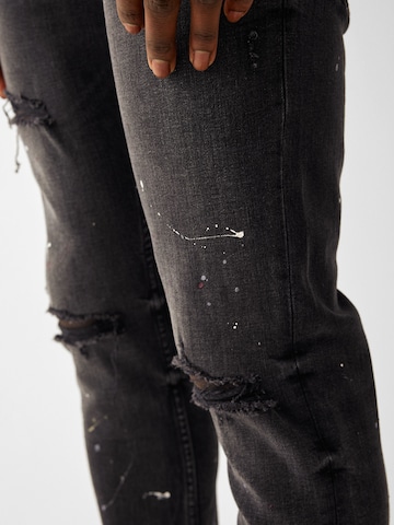 Slimfit Jeans de la Bershka pe negru