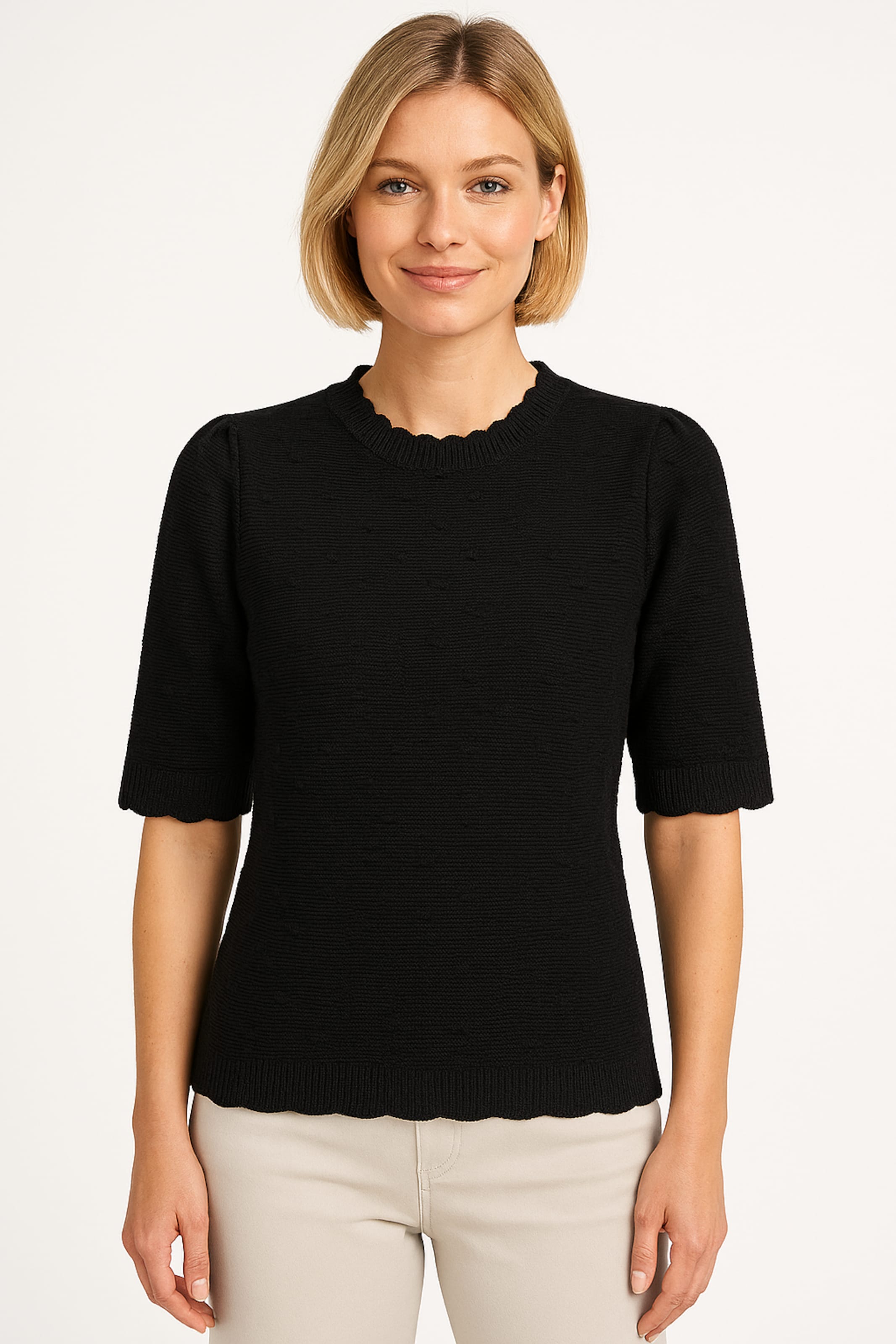 ONLY Pullover in Schwarz: Vorderseite