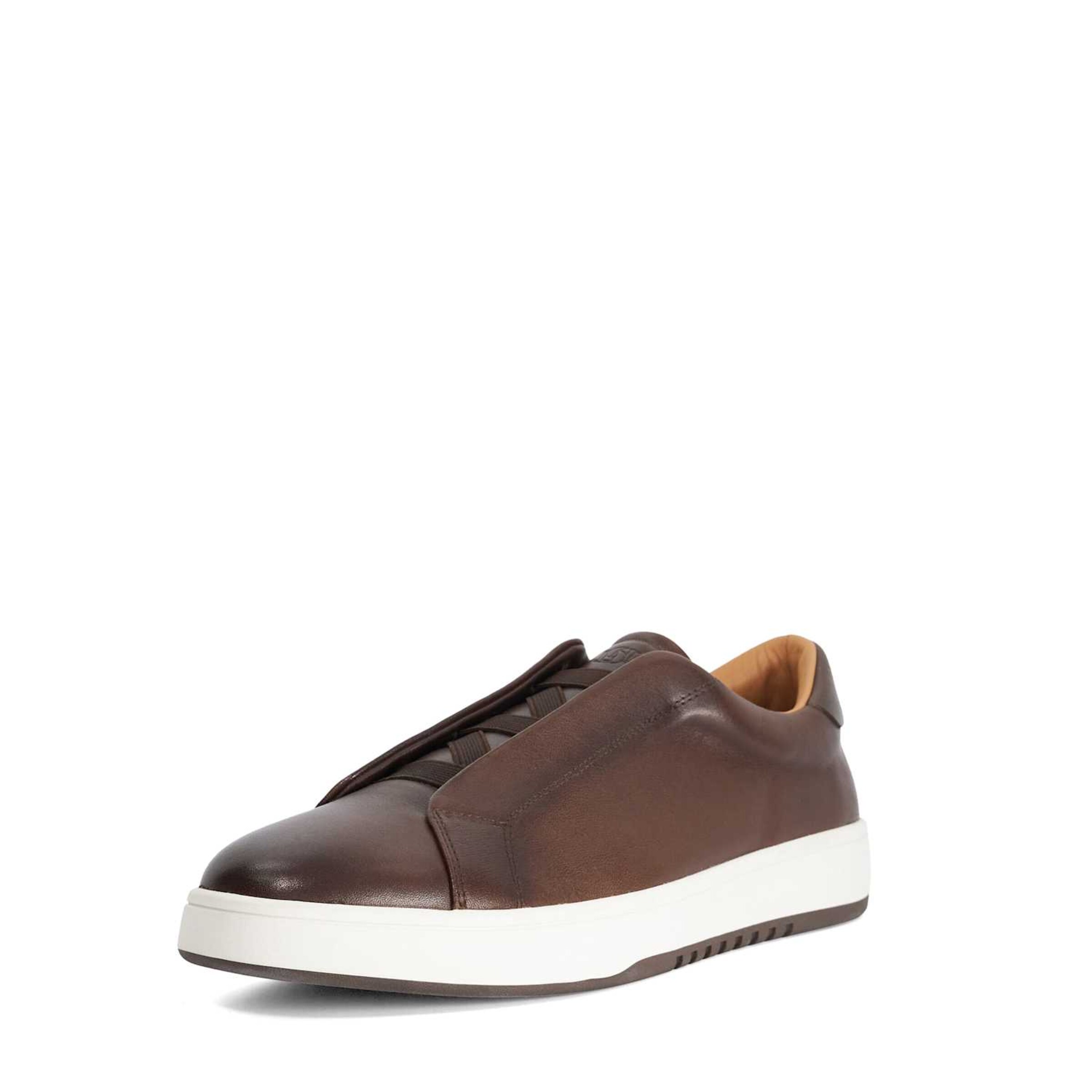 Dune LONDON Slip On 'Troys' in Braun: Vorderseite