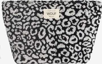 Wouf Toiletry Bag 'Terry Towel' in Black: front