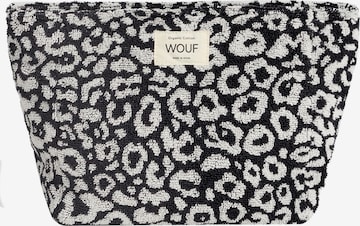 Wouf Toiletry Bag 'Terry Towel' in Black: front