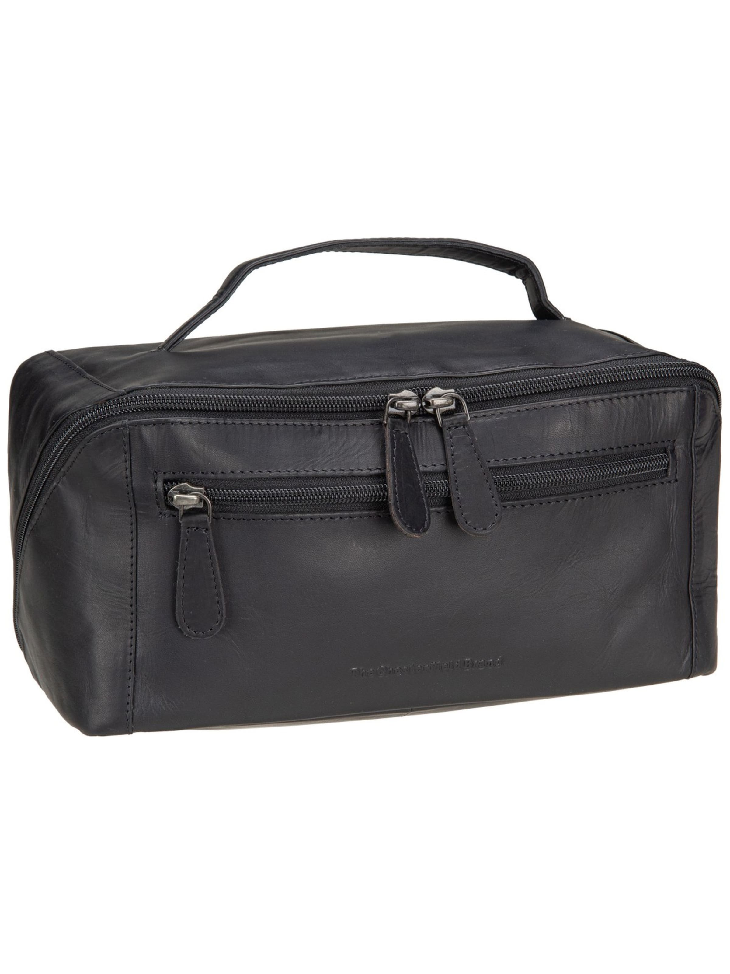 The Chesterfield Brand Kulturtasche 'Elmia' in Schwarz: Vorderseite