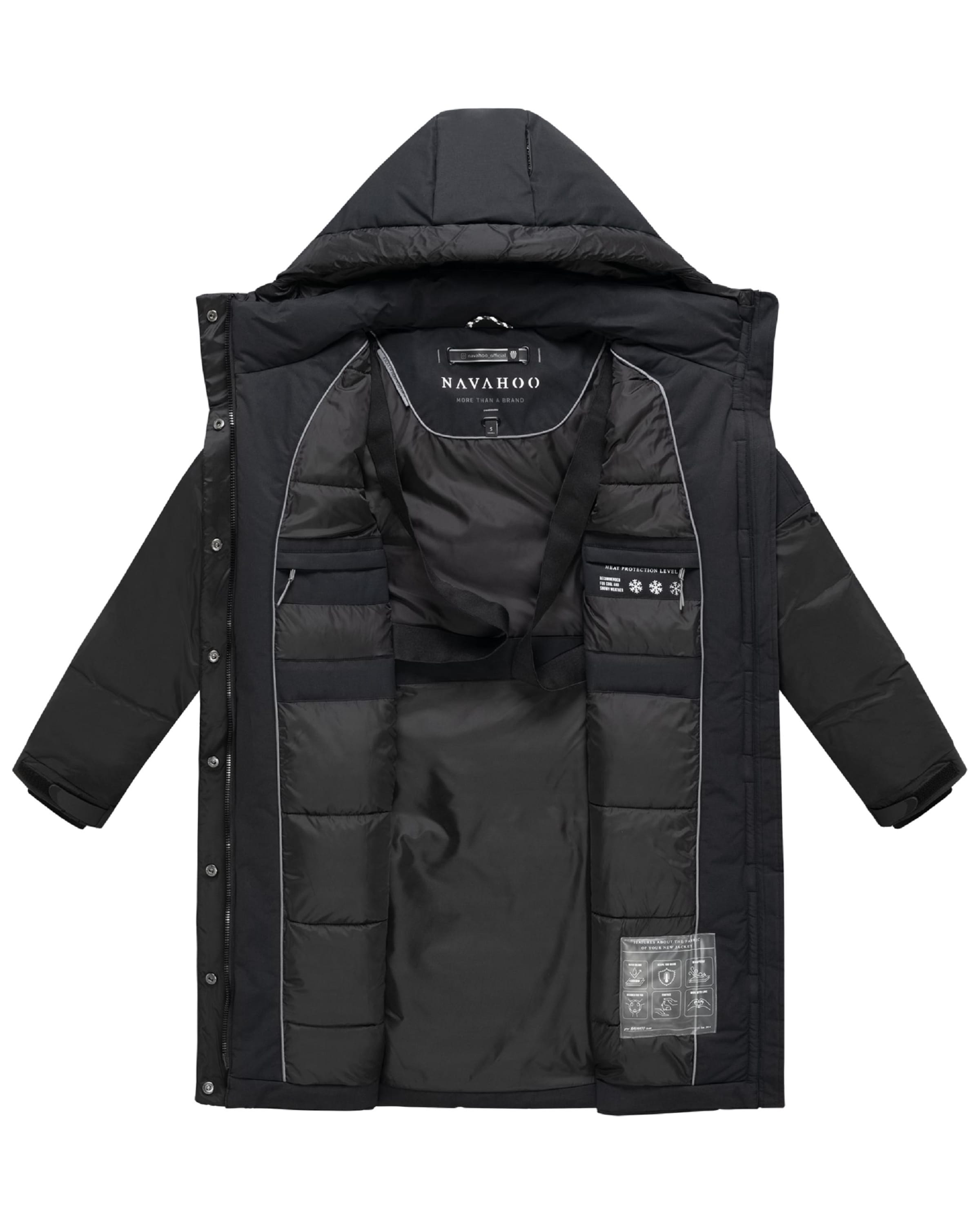Cappotto invernale 'Peakstorm 14' di NAVAHOO in nero