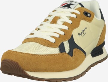 Pepe Jeans Sneakers 'Brit' in Brown: front