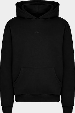 cfab (formerly creamy fabrics) - Sudadera 'Menswear Relaxed Fit Classic Hoodie' en negro: frente