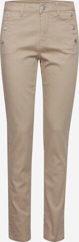 Fransa Pants 'LOMAX' in Beige: front