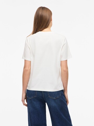 VILA - Camiseta 'VISybilla Bisou' en blanco