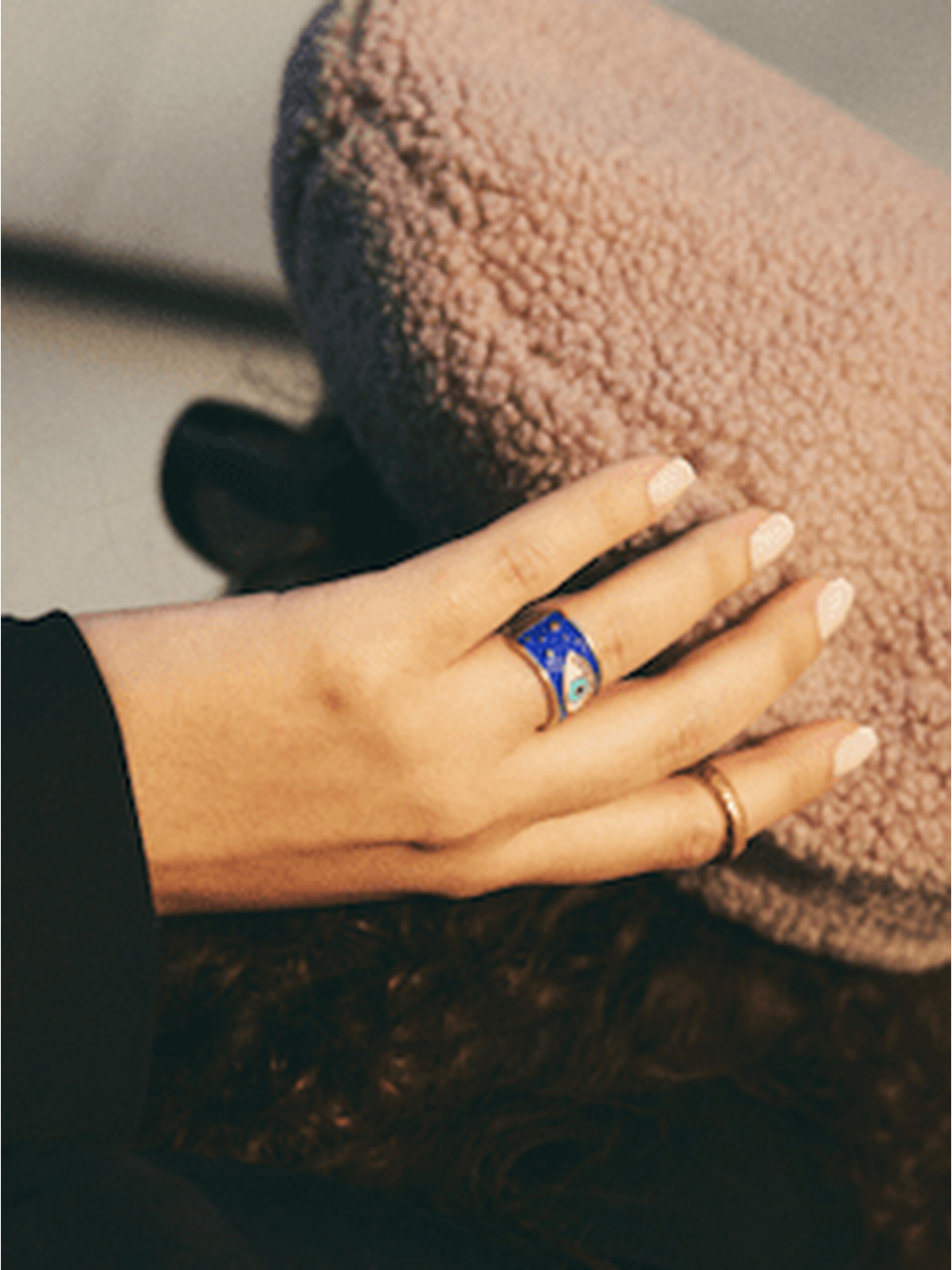 Les Reines Ring 'Eye of Istanbul' in Goud