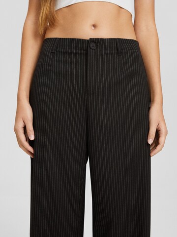 Bershka Wide leg Pantalon in Grijs