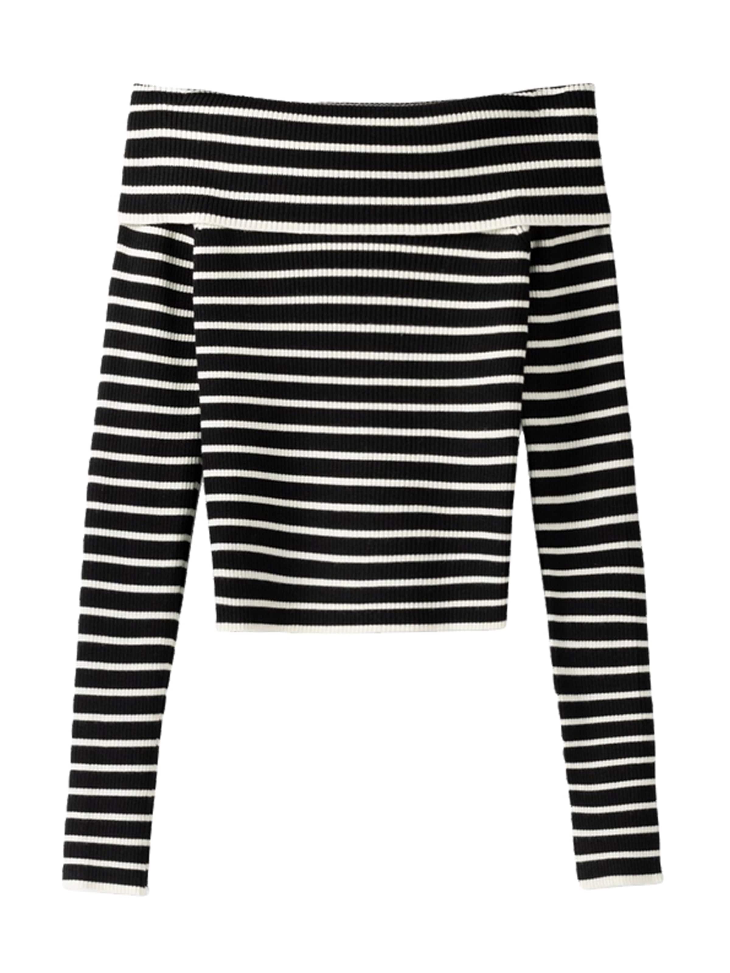 Bershka Pulóver - fekete: elől