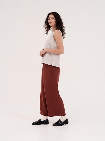 AmourLinen Top 'Colette' in Beige