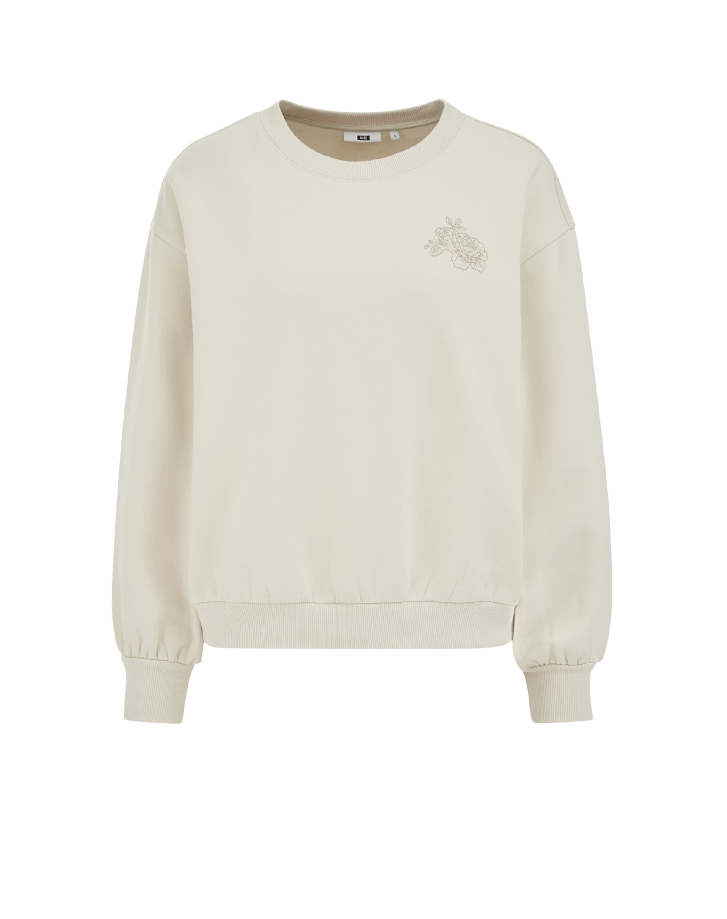 WE Fashion Sweatshirt in White: front