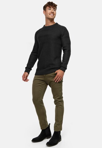 INDICODE JEANS Sweater 'Mirek' in Black