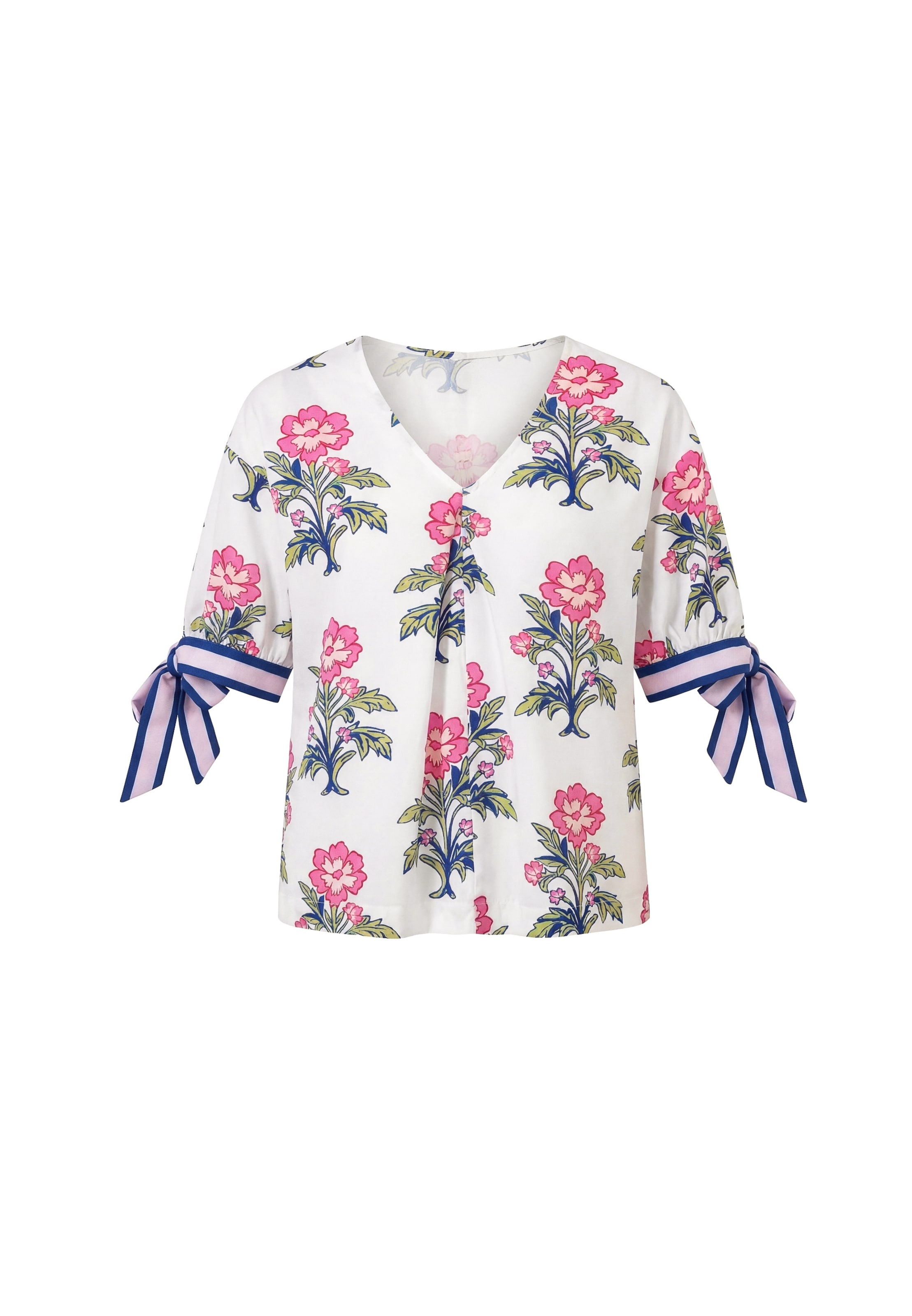 Usha - Blusa en blanco: frente