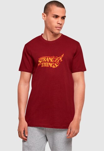 ABSOLUTE CULT Shirt 'Stranger Things' in Rood: voorkant