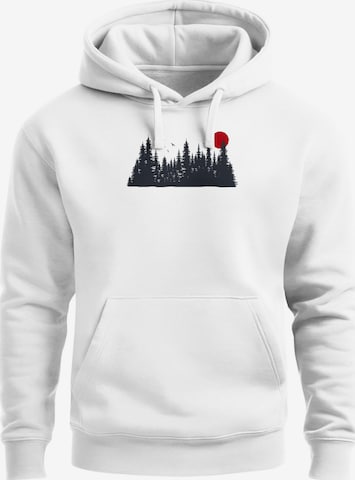 Neverless Sweatshirt 'Waldkette' in Weiß: Vorderseite