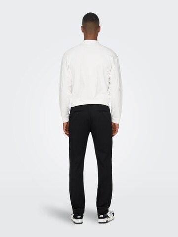 Regular Pantalon chino 'Mark Cay' Only & Sons en noir