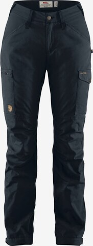 Fjällräven Regular Outdoor Pants 'KAIPAK' in Blue: front