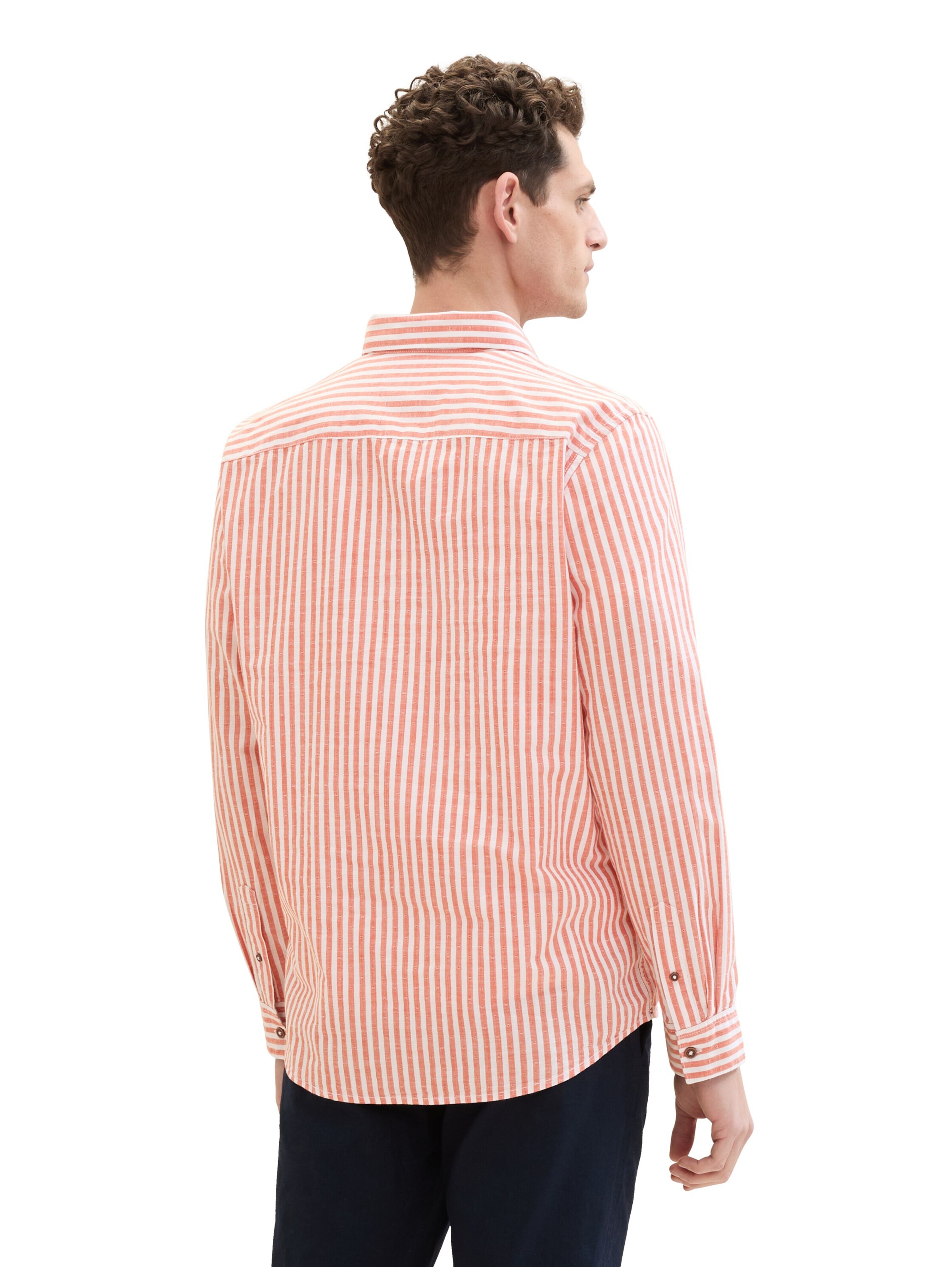 TOM TAILOR Regular Fit Hemd in Orange