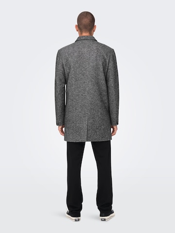 Only & Sons Between-Seasons Coat 'ADAM' in Grey