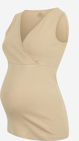 Gap Maternity Top - bézs: elől