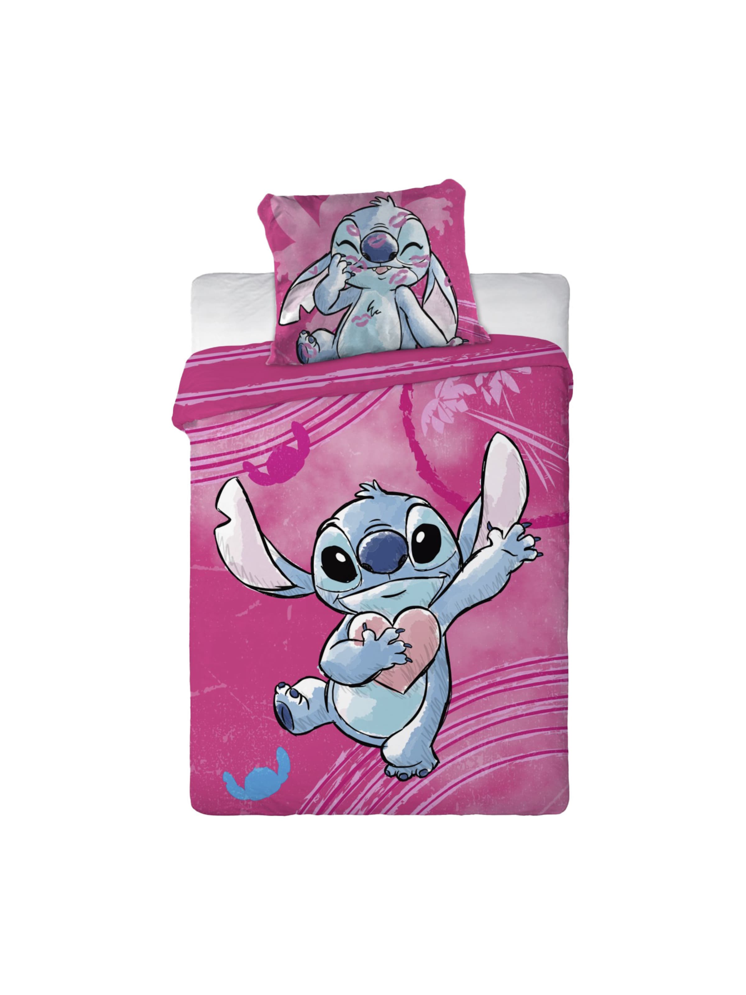 DISNEY Bettbezug 'Stitch' in Pink: Vorderseite