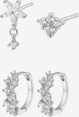 Hey Happiness Ohrringe 'Luminar' in Silber: Vorderseite