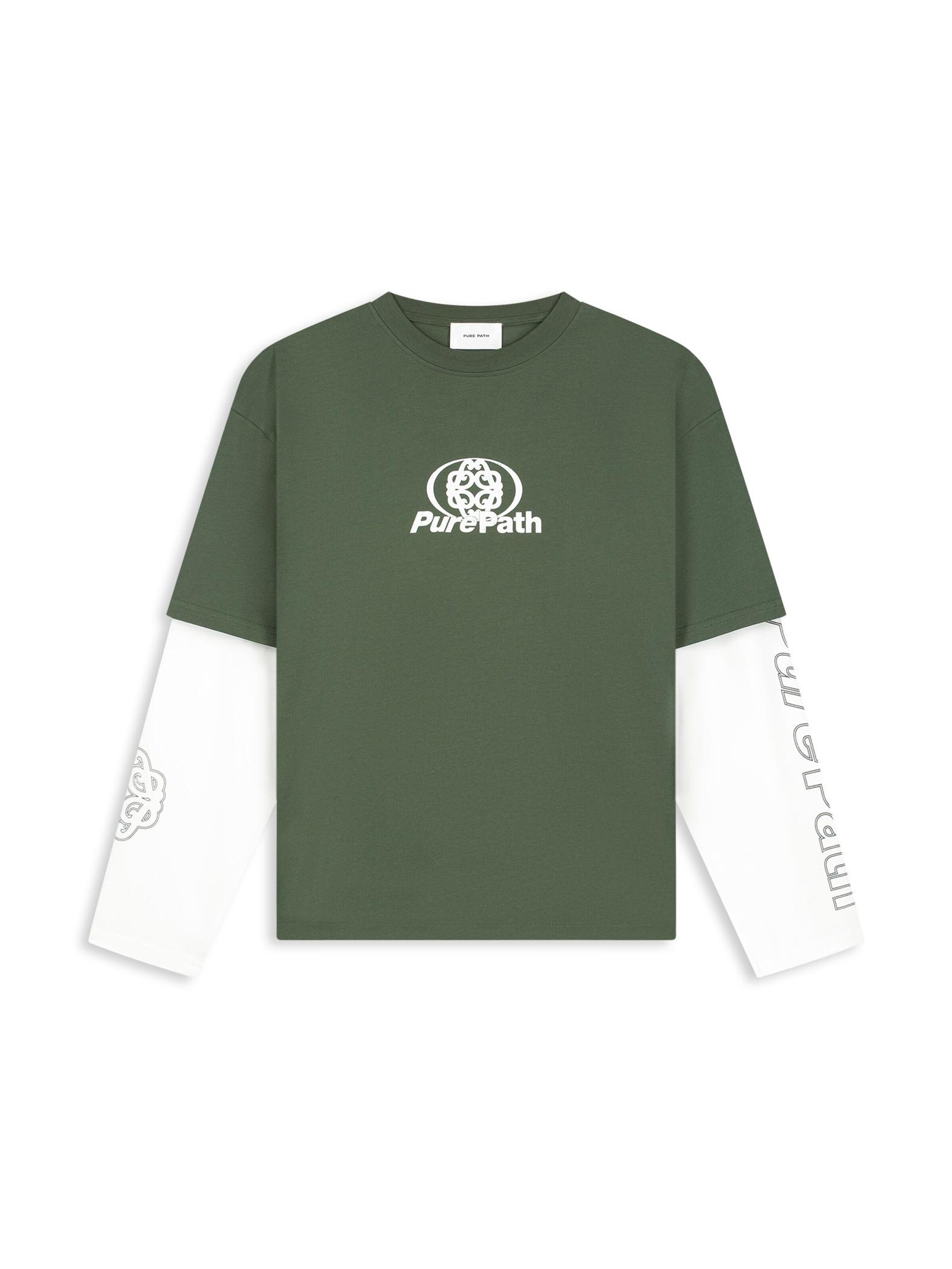 T-Shirt Pure Path en vert : devant