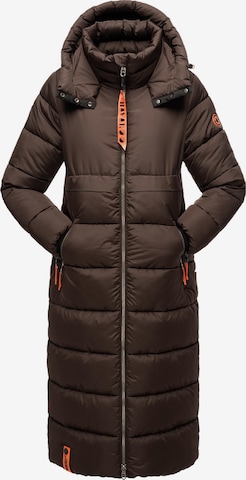 NAVAHOO Winter Coat in Brown: front