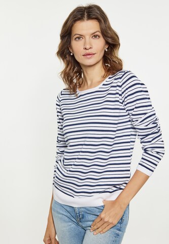 Pull-over usha BLUE LABEL en bleu : devant