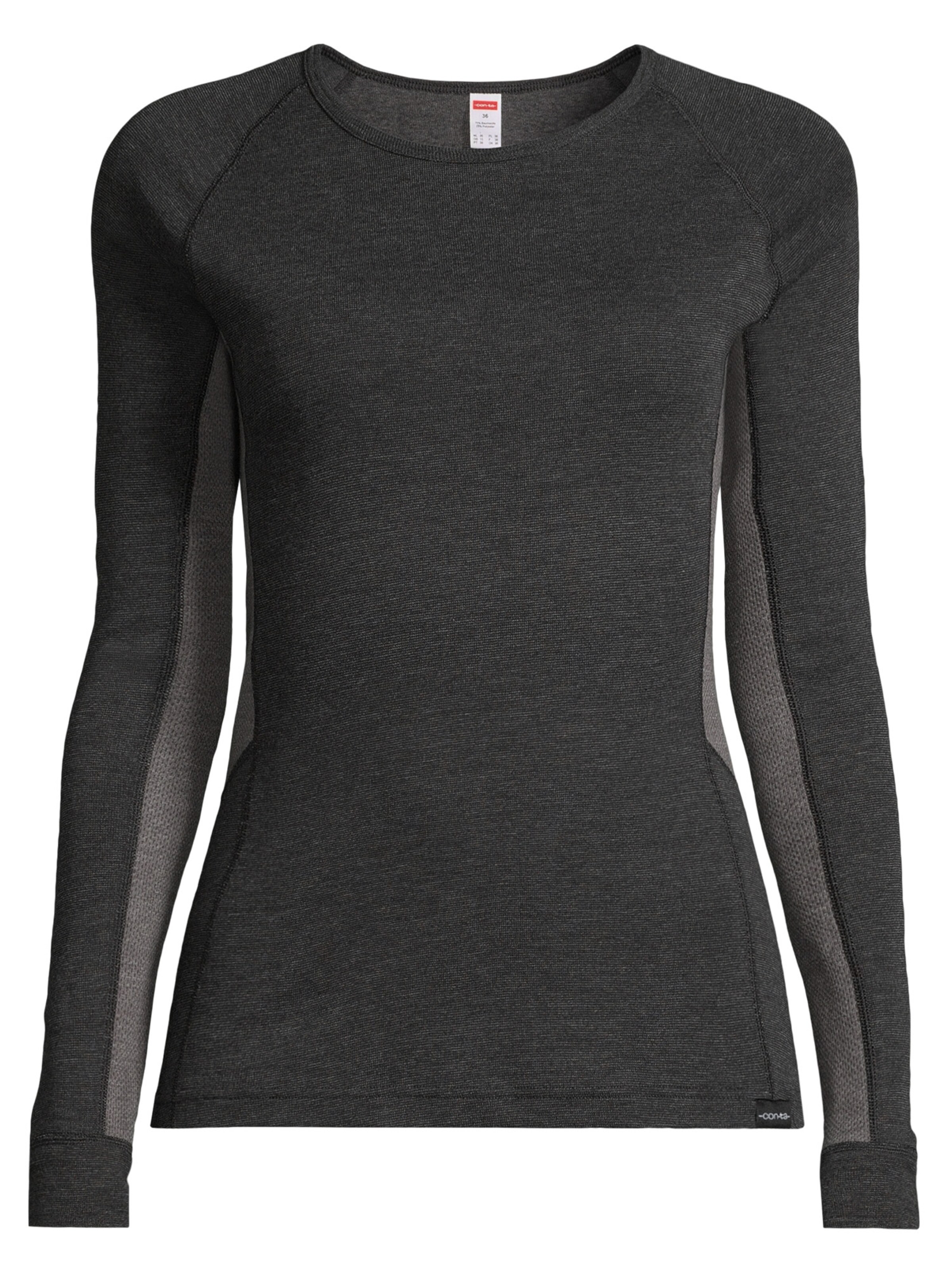 CON-TA Undershirt 'Sportiv' in Black: front