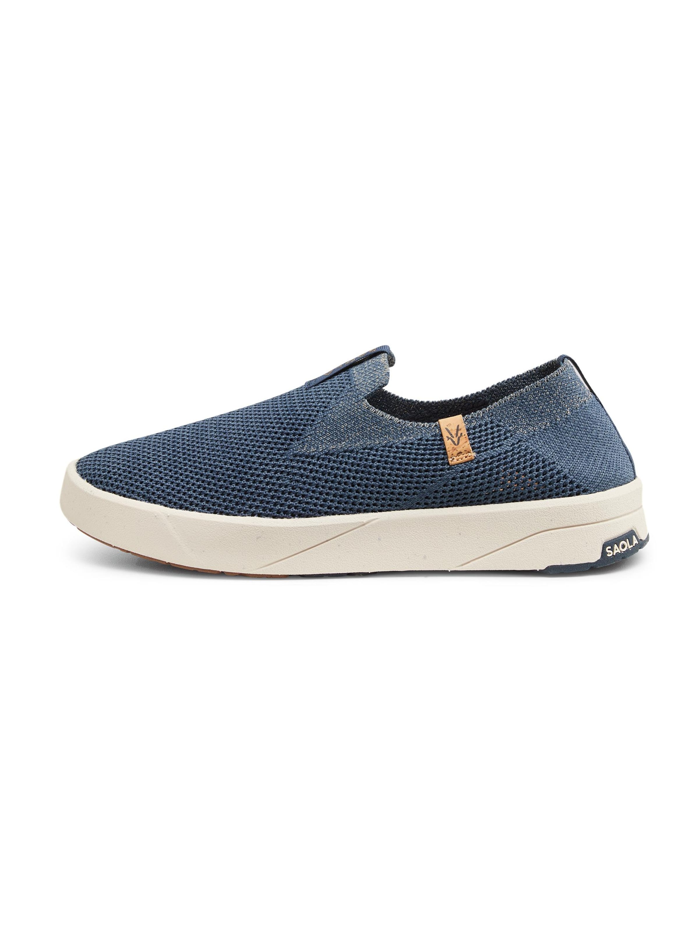 SAOLA Slipper 'Bali W Navy Gold' in Blau