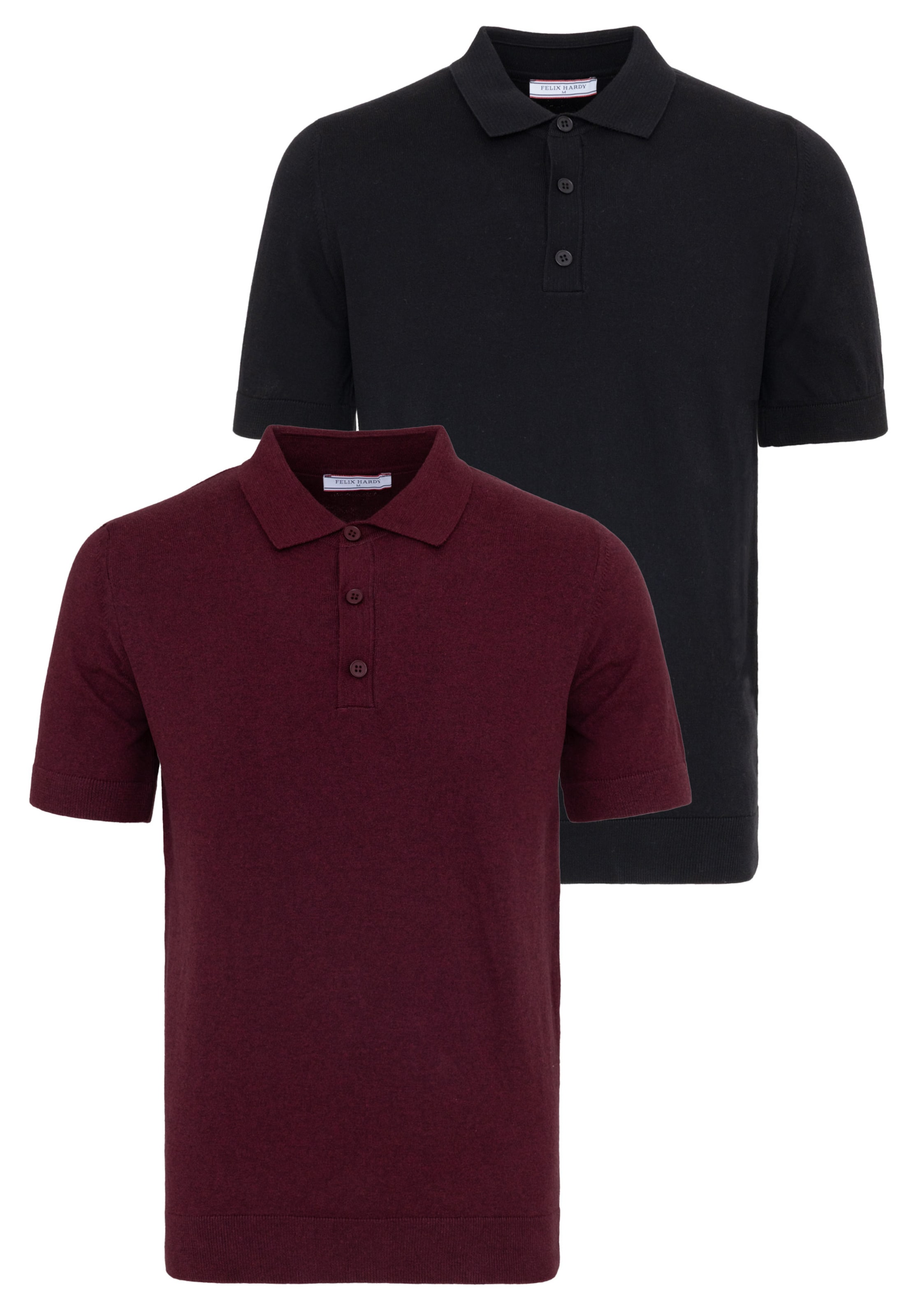 Felix Hardy Тениска в бордо / черно, Преглед на продукта
