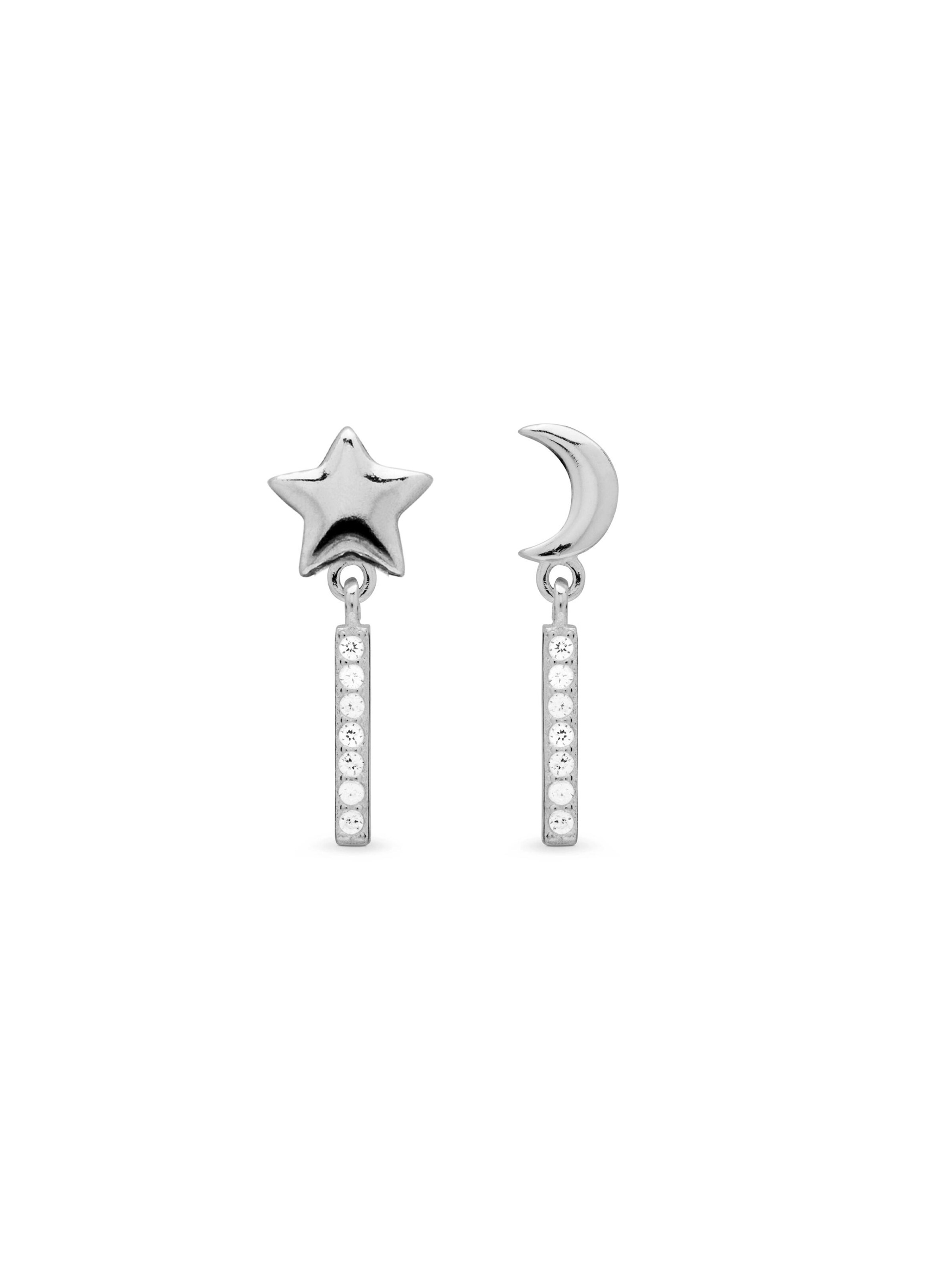 Luxenter - Pendientes 'Nelan' en plata: frente