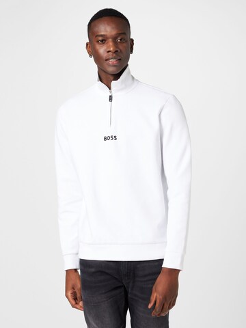 BOSS Green - Sudadera en blanco: frente