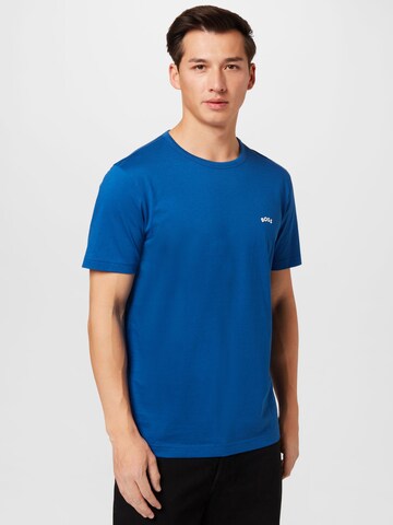 BOSS Koszulka w kolorze niebieski: przód
