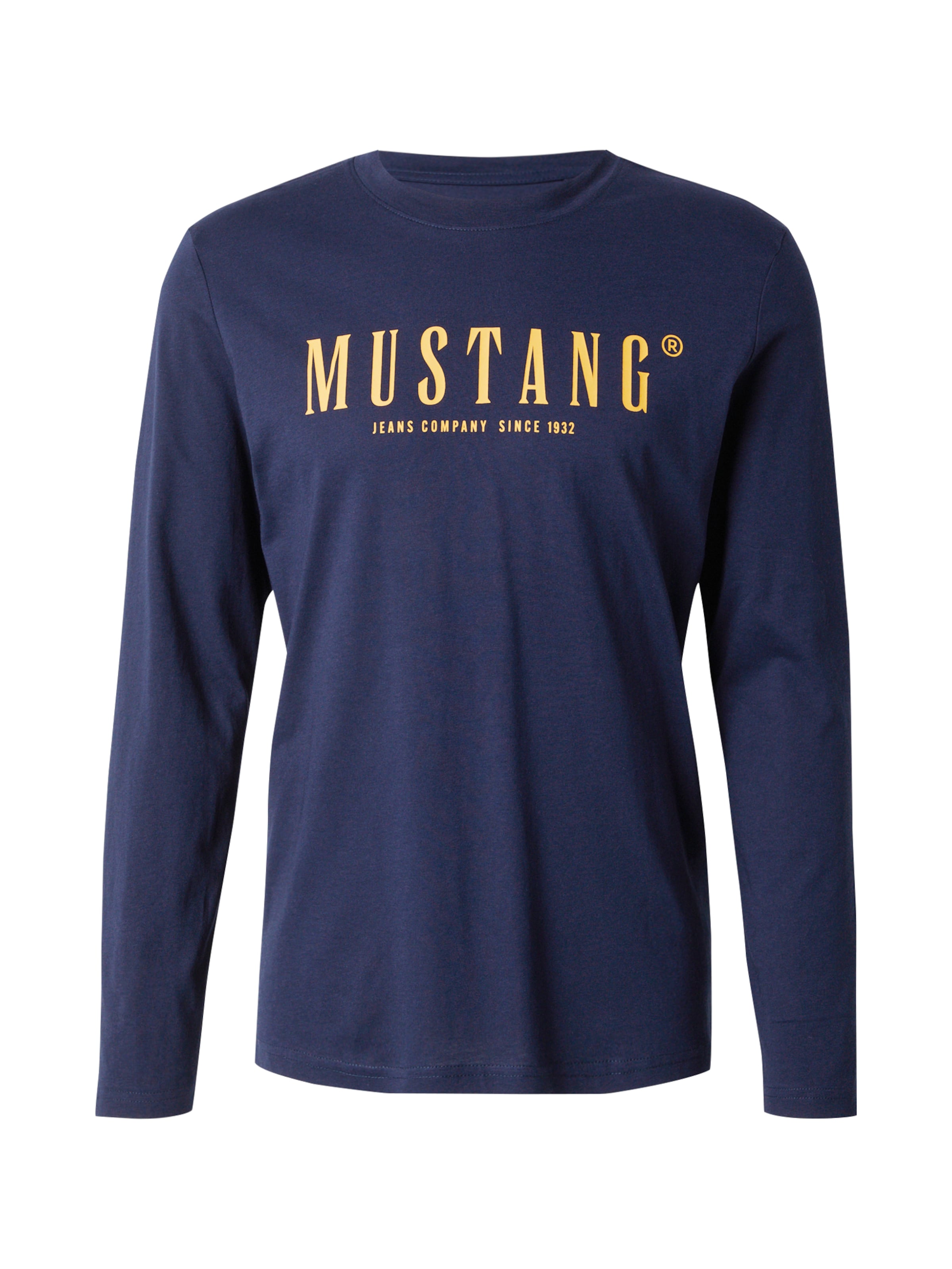 MUSTANG Shirt 'Asheville' in Night blue / Yellow, Item view
