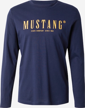 MUSTANG Shirt 'Asheville' in Blau: Vorderseite