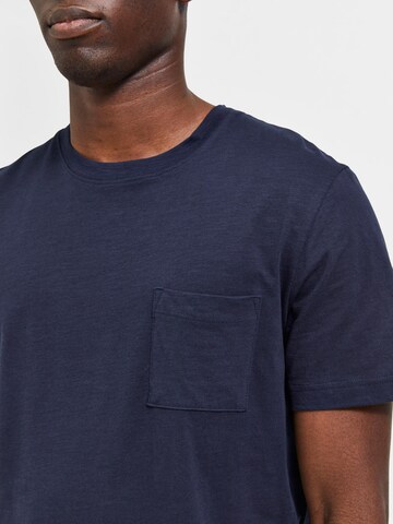 SELECTED HOMME T-Shirt 'Ted' in Blau