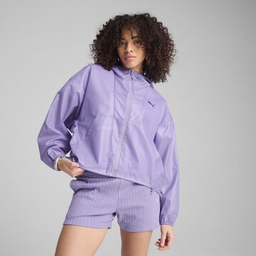 Veste de sport 'Wardrobe Ess' PUMA en violet : devant