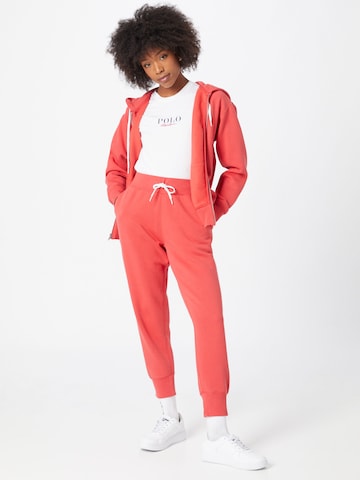 Effilé Pantalon Polo Ralph Lauren en rouge